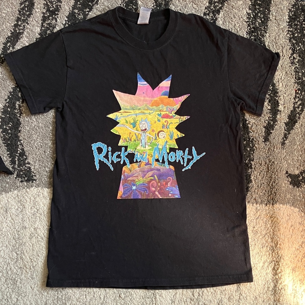 Rick and Morty Black Graphic T-Shirt